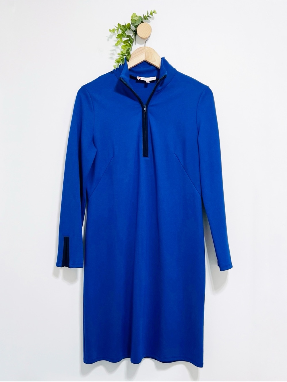 Jude Connally Royal Blue Long Sleeve Comfort Stretch Modest Dress - Picture 2 of 9